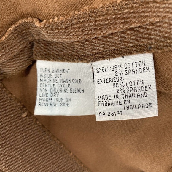 Talbots Button Down Corduroy Jacket Stretch Brown Front Pockets Womens‎ Lg - Picture 7 of 9